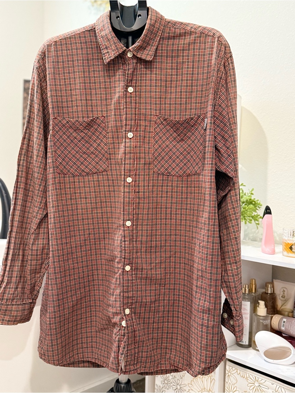 Carhartt Men’s XL Plaid Button Front Shirt 100% Cotton Workwear